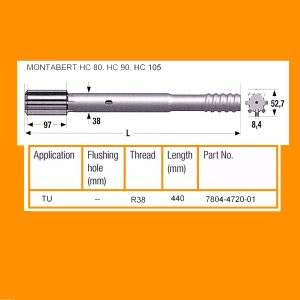 7804-4720-01 - T38 Striker Bar HC80